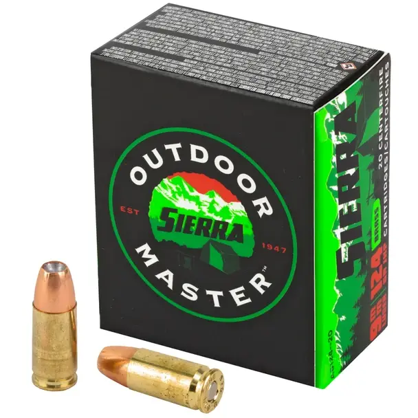 Sierra Sierra Outdoor Master 9mm 124Grain Jacketed Hollow Point 200 rounds -$75 w Free Shipping deal image
