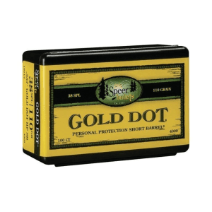 Speer Gold Dot Personal Protection Short Barrel Handgun Bullets .357 Mag .357" 110 gr GDHPSB 100/ct
