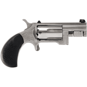 North American Arms Sentinel 22 Winchester Magnum Rimfire (WMR) Revolver 1.425" Stainless Barrel 5 Round Black Grip
