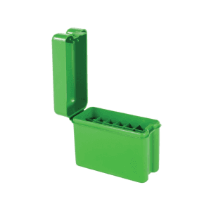 MTM Flip Top Belt-Style Ammo Box 22-250 Remington, 243 Winchester, 308 Winchester 20-Round Plastic Green