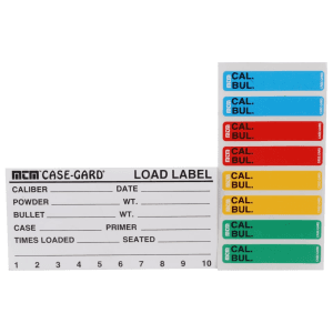 MTM Peel and Stick Reloader's Labels Rifle/Handgun 50PK and Colored Box Stickers 48PK