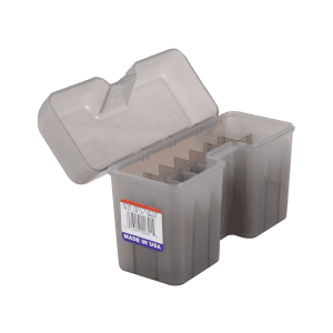 MTM Flip Top Ammo Box 7mm Remington Magnum, 300 Winchester Magnum, 375 Remington Ultra Magnum 22-Round Plastic Clear-Smoke