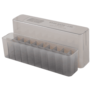 MTM Slip Top Ammo Box 7mm Winchester Short Magnum (WSM), 300 Winchester Short Magnum (WSM), 45-70 Government 20-Round Plastic Clear-Smoke