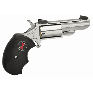 North American Arms Black Widow 22 Long Rifle Revolver 2" Stainless Barrel 5 Round Black Grip