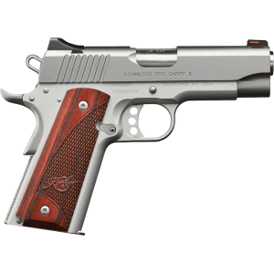 Kimber Stainless Pro Carry II 45 ACP Pistol 4" Barrel 7+1 Round Stainless Slide Wood Grip Stainless Frame