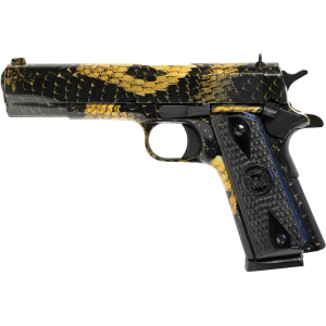 Iver Johnson 1911A1 Snakeskin 45 ACP Pistol 5" Barrel 8+1 Round Boa Snakeskin Slide Snake Skin Grip Boa Snakeskin Frame