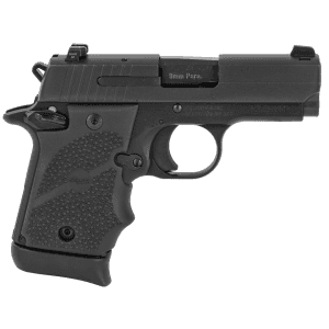 Sig Sauer P938 Massachusetts Compliant 9mm Luger Pistol 3" Barrel 7+1 Round Nitron Slide Black Grip Anodized Frame