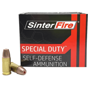 SinterFire Special Duty 10mm Auto Ammo 125 Grain Frangible Hollow Point Lead Free Box of 20