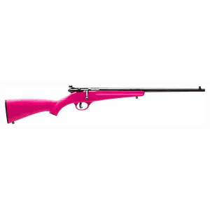 Savage Arms Rascal Bolt Action Youth Rifle 22 Long Rifle 16.13" Blued Barrel Blued Frame Pink Compact Stock