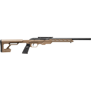 Savage Arms 64 Precision Semi Automatic Rifle 22 Long Rifle 16.5" Black Threaded Barrel Black Frame Flat Dark Earth Field Stock 10+1 Round