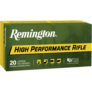 Remington High Performance Rifle 308 Winchester Ammo 180 Grain Jacketed Soft Point Box of 20