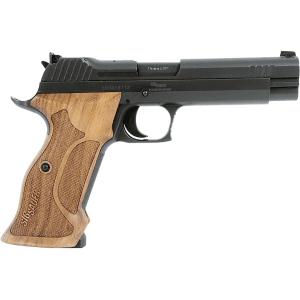Sig Sauer P210 Target 9mm Luger Pistol 5" Barrel 8+1 Round Nitron Slide Walnut Grip Nitron Frame