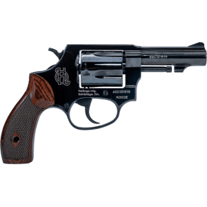 Heritage Manufacturing Inc. Roscoe 38 Special +P Revolver 3" Blued Barrel 5 Round Wood Grip
