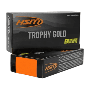 HSM Trophy Gold 300 Winchester Short Magnum (WSM) Ammo 210 Grain Berger Hunting VLD (Very Low Drag) Jacketed Hollow Point Box of 20