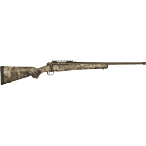 Mossberg Patriot Predator Bolt Action Rifle 350 Legend 20" Fluted Patriot Brown Threaded Barrel Patriot Brown Frame True Timber Strata Camo Field Stock