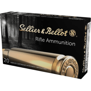 Sellier & Bellot 7x57mm Mauser (7mm Mauser) Ammo 140 Grain Jacketed Soft Point Box of 20