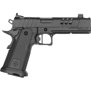 Military Armament Corp 9 DS-D Comp 9mm Luger Pistol 5" Barrel 17+1 Round Black Cerakote Slide Black Grip Black Frame