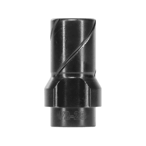 HUXWRX 3-Lug Adapter Muzzle Device 9mm 1/2-28 Thread Black