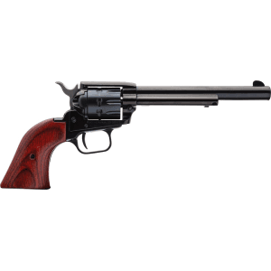 Heritage Manufacturing Inc. Rough Rider Dual Cylinder 22 Winchester Magnum Rimfire (WMR) Revolver 6.5" Black Oxide Barrel 9 Round Cocobolo Grip
