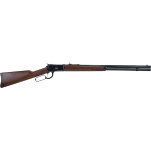 Heritage Manufacturing Inc. 92 Octagon Lever Action Rifle 44 Remington Magnum 24" Black Barrel Black Frame Wood Straight Grip Stock