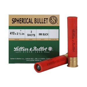 Sellier & Bellot 410 Ammo 2-1/2" #000 Buckshot 3 Pellets Box of 25