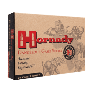 Hornady Dangerous Game 458 Winchester Magnum Ammo 500 Grain Hornady DGX (Dangerous Game eXpanding) Bonded Flat Nose Box of 20