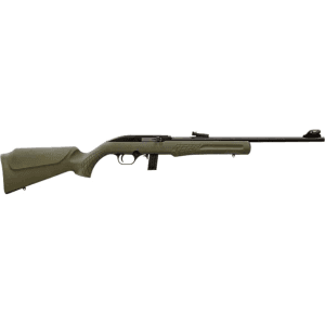 Rossi RS22 Semi Automatic Rifle 22 Long Rifle 18" Black Barrel Black Frame OD Green Monte Carlo Stock