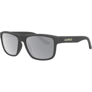 Leupold Men's Katmai Polarized Sunglasses Matte Black Frame Shadow Gray Flash Lens