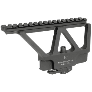 Midwest Industries QD Picatinny Scope Mount AK-47, AK-74 Side Rail Matte Black