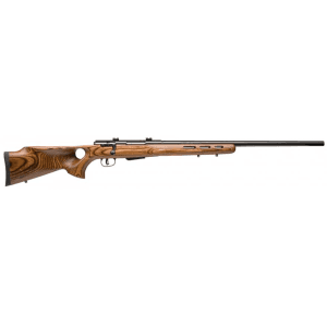 Savage Arms 25 Lightweight Varminter Bolt Action Rifle 223 Remington 24" Black Barrel Black Frame Brown Thumbhole Stock
