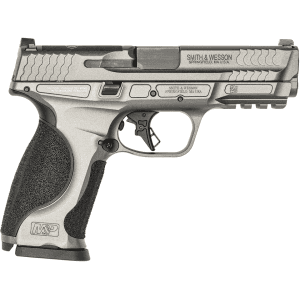 Smith & Wesson M&P9 M2.0 Metal 9mm Luger Pistol 4.25" Barrel 17+1 Round Tungsten Gray Cerakote Slide Black Grip Tungsten Gray Cerakote Frame
