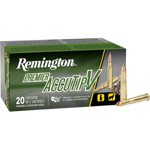 Remington Premier Varmint 22 Hornet Ammo 35 Grain Remington AccuTip Polymer Tip Box of 50