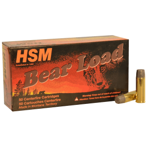 HSM Bear 45 Colt (Long Colt) +P Ammo 325 Grain Flat Nose Box of 50