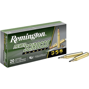 Remington Premier 243 Winchester Ammo 90 Grain Swift Scirocco II Bonded Polymer Tip Box of 20