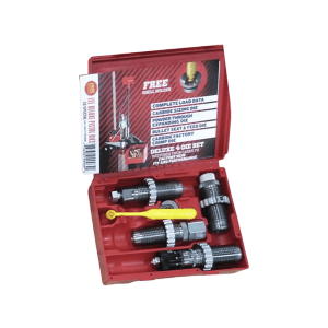 Lee Deluxe Micrometer Carbide 9mm Luger Sizing, Mouth Expanding, Bullet Seating, Crimp 4 Die Set