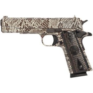 Iver Johnson 1911A1 Snakeskin 45 ACP Pistol 5" Barrel 8+1 Round Copperhead Snakeskin Slide Snake Skin Grip Copperhead Snakeskin Frame