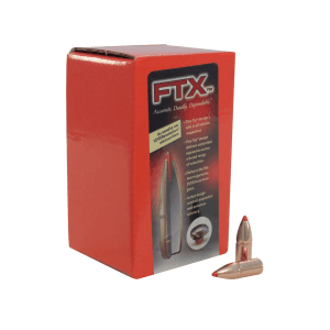 Hornady FTX (Flex Tip eXpanding) 32 Caliber (321 Diameter) Bullets 165 Grain Polymer Tip with Cannelure Box of 100
