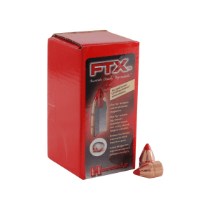 Hornady FTX (Flex Tip eXpanding) 50 Caliber (500 Diameter) Bullets 300 Grain Polymer Tip with Cannelure Box of 50