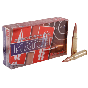 Hornady Superformance Match 308 Winchester Ammo 168 Grain Hornady ELD Match Polymer Tip Box of 20