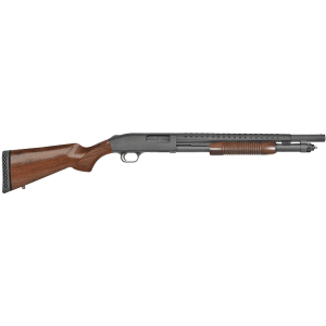 Mossberg 590 Retrograde Pump 12 Gauge Shotgun 18.5" Blued Barrel Wood Field Stock