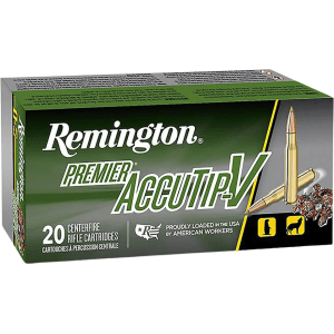 Remington Premier Varmint 243 Winchester Ammo 75 Grain Remington AccuTip Polymer Tip Box of 20