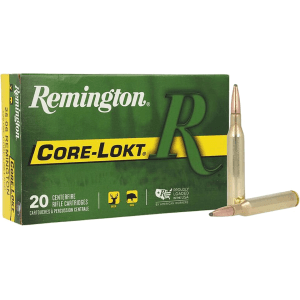 Remington Core-Lokt 25-06 Remington Ammo 120 Grain Jacketed Soft Point Box of 20