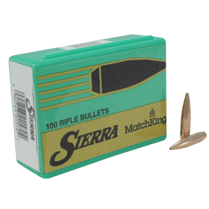 Sierra MatchKing 6mm, 243 Caliber (243 Diameter) Bullets 107 Grain Jacketed Hollow Point Box of 100