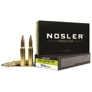 Nosler BT 308 Winchester Ammo 125 Grain Nosler Ballistic Tip Polymer Tip Box of 20