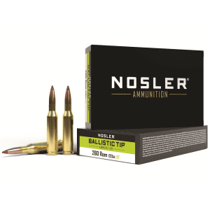 Nosler BT 260 Remington Ammo 120 Grain Nosler Ballistic Tip Polymer Tip Box of 20