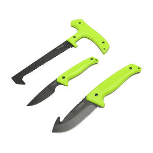 HME Field Dressing Kit Black 420HC Stainless Steel Blades TPR Handles Green