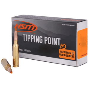 HSM Tipping Point 2 7mm-08 Remington Ammo 162 Grain Hornady SST (Super Shock Tip) Polymer Tip Box of 20