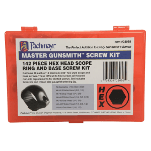 Pachmayr Master Gunsmith Scope Ring and Base Screw Kit Hex Head 142 Piece
