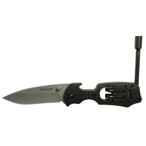 Kershaw Select Fire Pocket Knife 3.375" Drop Point 8Cr13MoV Satin Blade Nylon Handle Black
