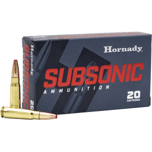 Hornady Subsonic 7.62x39mm Ammo 255 Grain Hornady Sub-X Polymer Tip Box of 20